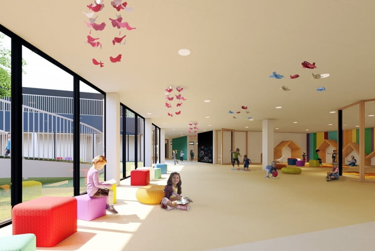 Przedszkole 3.0 smart hub. Proj.  pracownia architektoniczna firmy W.P.I.P.