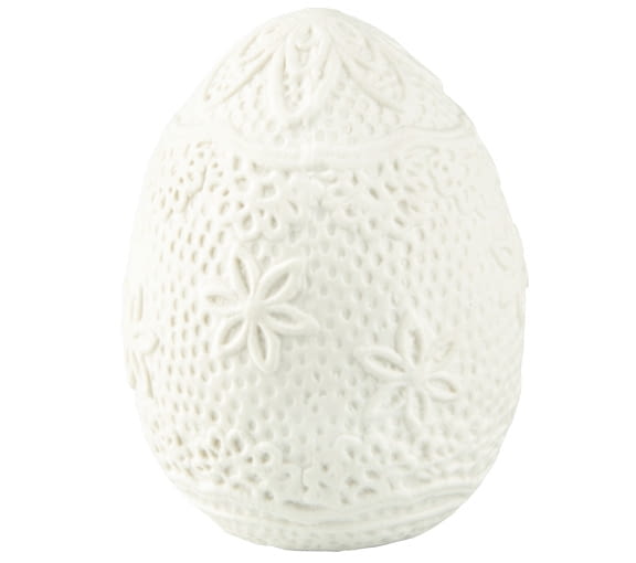 Empik: Porcelanowe jajko w dekoracyjnym stylu - małe 9,90 zł; duże 18,90 zł. święta, wielkanoc, jak ozdobić świąteczny stół, świąteczne dekoracje, wielkanocne dekoracje, empik, wielkanocny stół