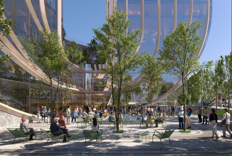 Freedom Plaza w Nowym Jorku. Proj. BIG Freedom Plaza w Nowym Jorku. Proj. BIG