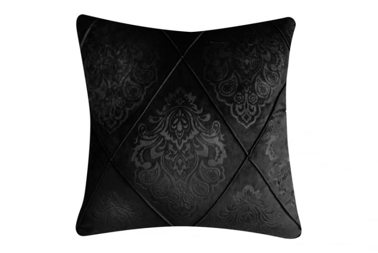 Poszewka dekoracyjna z ornamentem czarna ROSITA 43x43 cm 24,90 zł