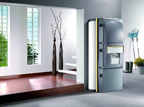 Zbiornik buforowy magazynuje ciepło uzyskane na przykład z kolektorów, pompy ciepła i kotła na gaz kolektory słoneczne