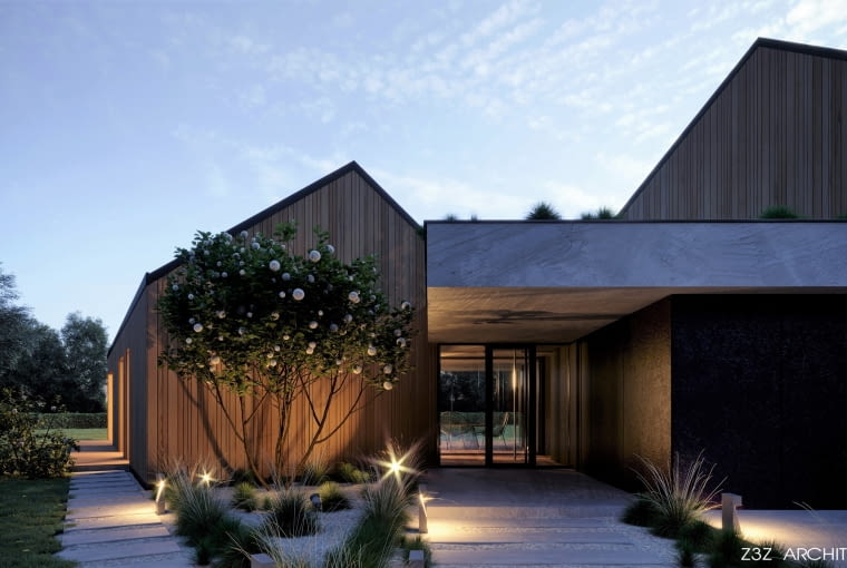 Dom pod Krosnem Odrzańskim. Proj. Z3Z ARCHITEKCI