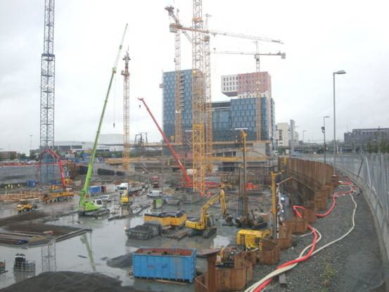 Budowa siedziby głównej baku DnB NOR. biurowce, norwegia, wieżowce, oslo, wieżowiec, mvrdv, dnb nor