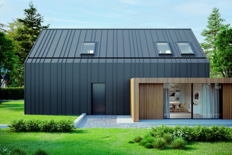 Dach spójny z elewacją