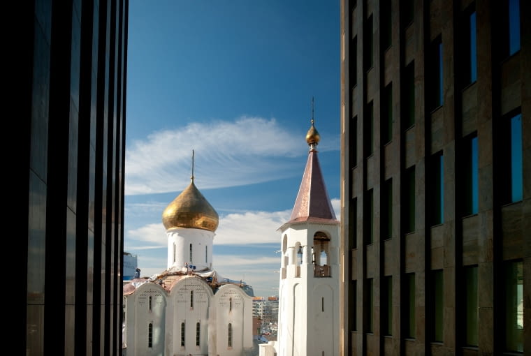 White Square Office Center - kompleks biurowców na Placu Białym w Moskwie. Proj. APA Wojciechowski White Square Office Center - kompleks biurowców na Placu Białym w Moskwie. Proj. APA Wojciechowski