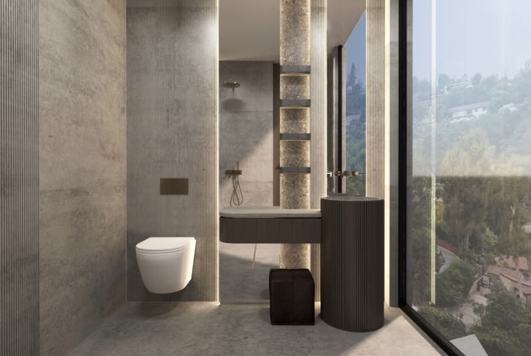 Dekton Ukiyo - Kreta. Projekt: Claudia Afshar Dekton Ukiyo - Kreta. Projekt: Claudia Afshar