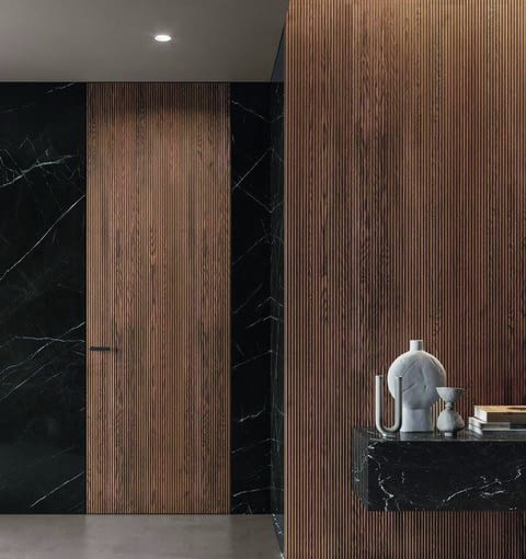 Drzwi Onda o wyjątkowej strukturze drewna są dostępne w wysokości do 300 cm Drzwi ponad standard