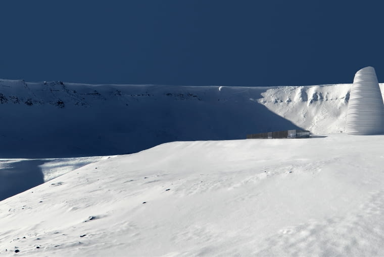 Centrum dla odwiedzających Centralny Bank Nasion. Proj. Snøhetta
