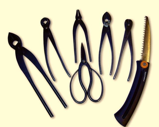 Specjalistyczne narzędzia do formowania bonsai (obcęgi, nożyce, piły) można nabyć np. przez internet. NARZEDZIA DO FORMOWANIA FORMOWANIE BONSAI NOZYCZKI SZCZYPCE OBCEGI KLESZCZE PILA OGRODNICZA FISKARS