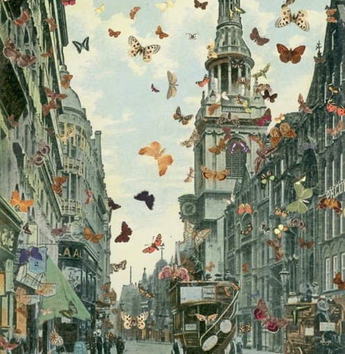 Peter Blake Butterfly man - London 2010 Inkjet on canvas 208.5 x 134.6 cm UniCredit Art Collection Peter Blake Courtesy Michela Rizzo Gallery, Venice Peter Blake Butterfly man - London 2010 Inkjet on canvas 208.5 x 134.6 cm UniCredit Art Collection Peter Blake Courtesy Michela Rizzo Gallery, Venice