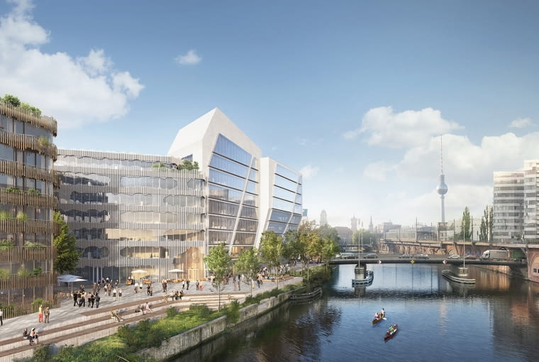 ELEMENTS nad Sprewą w Berlinie. Proj. Jürgen Mayer H. ELEMENTS nad Sprewą w Berlinie. Proj. Jürgen Mayer H.