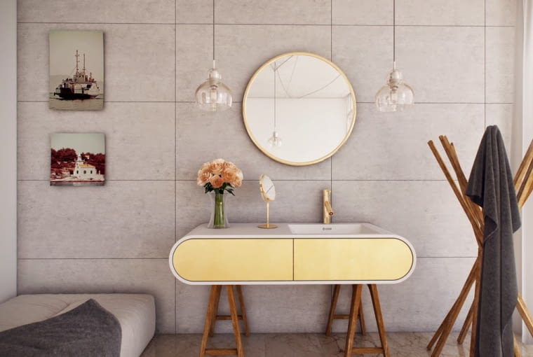 Beton architektoniczny w łazience