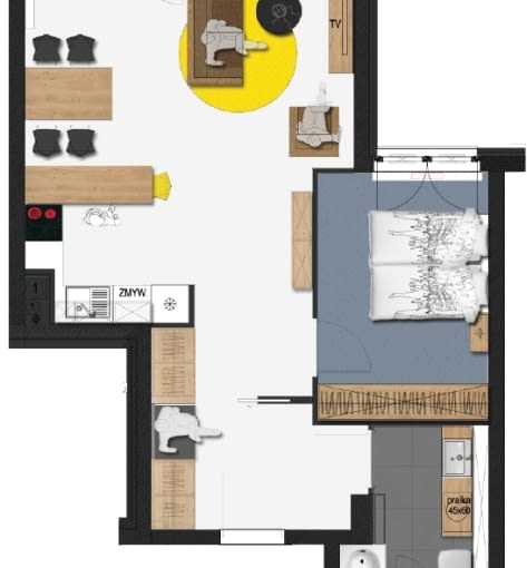 Jak urządzić małe mieszkanie? wnętrza, aranżacja wnętrz, meble