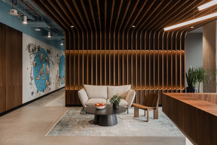 Biuro firmy FinTech. Proj. AKA Studio