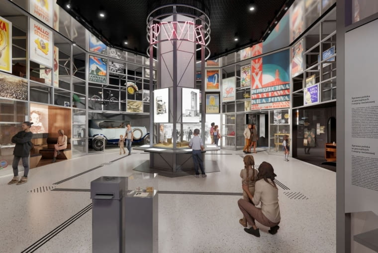 Robocza wizualizacja wystawy stałej Robocza wizualizacja wystawy stałej