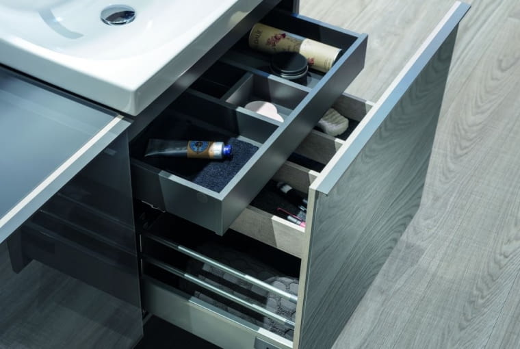 Szafka łazienkowa z umywalką nablatową Szafka łazienkowa z umywalką nablatową