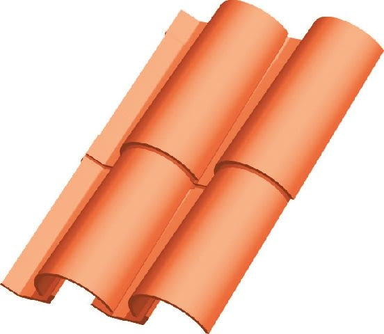 Dachówki mnich-mniszka