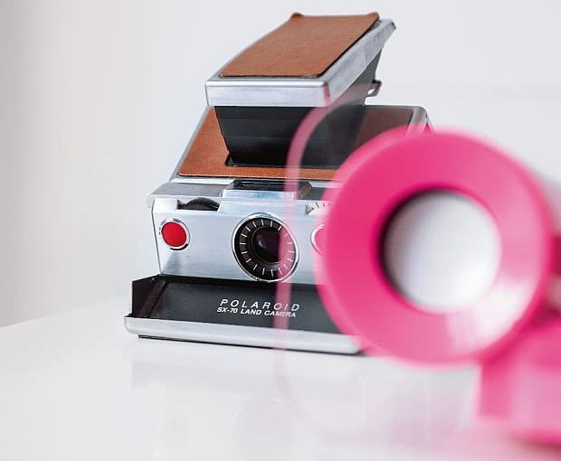Unikatowy, składany model polaroida. wnętrza, karim rashid, design