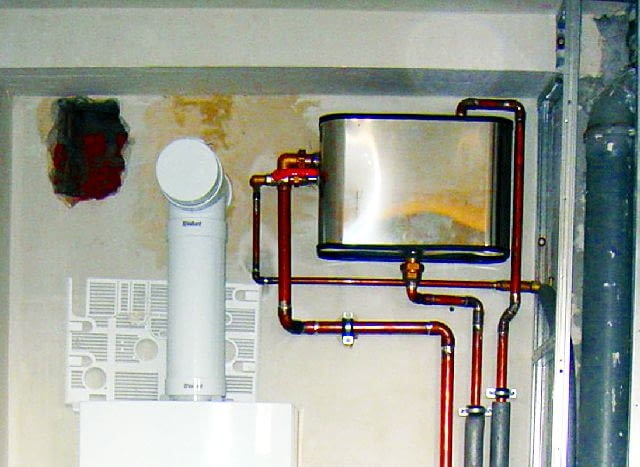 naczynie wzbiorcze, instalacja kominka