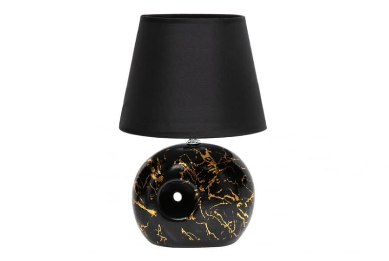 Lampka nocna czarna z efektem marmuru 69,90 zl Lampka nocna czarna z efektem marmuru 69,90 zl