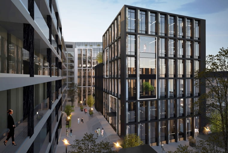 Nowy zespół biurowy w centrum Lublina. Proj. MTA Architekci