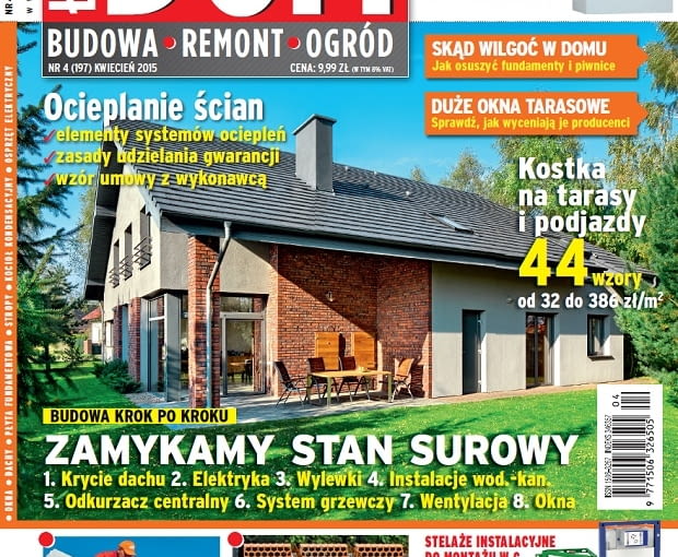 Miesięcznik Ładny Dom - wydanie kwietniowe miesięcznik budowlany, miesięcznik Ładny Dom, wydanie kwiecień 2015