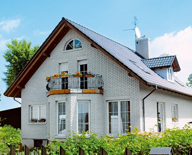 Elewacja z cegły silikatowej ściany trójwarstwowe, budowa domu, ściany, cegła silikatowa, elewacje domów