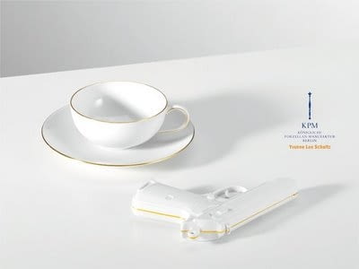 porcelanowy pistolet