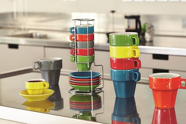 F&F Home: filiżanki do espresso - 52,99 zł; kubki - 52, 99 zł. F&F Home, dodatki, akcesoria, wnętrza, nowa kolekcja, nowości, tekstylia