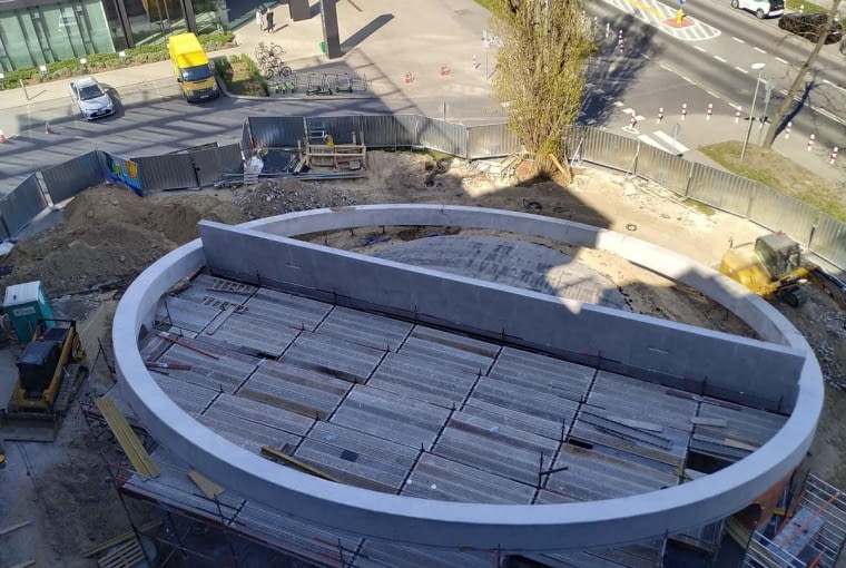 Amfiter na Służewcu - budowa Amfiter na Służewcu - budowa