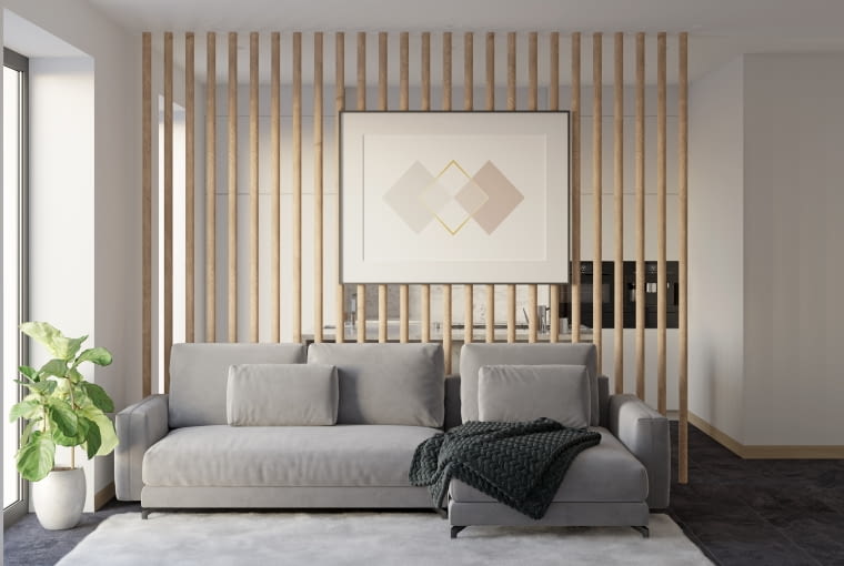 Ścianka drewniana działowa