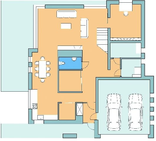 Rzut parteru plany domu,rzuty domu,projekt domu