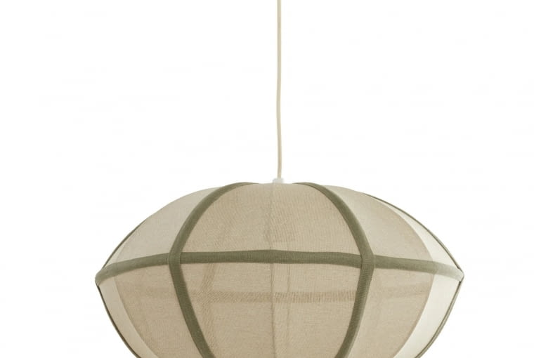 Lampa Mirelys (Light & Living), tekstylny klosz, śr. 49 cm, 799 zł, bonami.pl