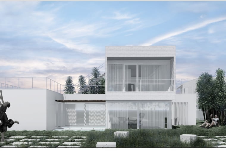 KoMo - osiedle domów jednorodzinnych w Krakowie w technologii betonu konopnego KoMo - osiedle domów jednorodzinnych w Krakowie w technologii betonu konopnego