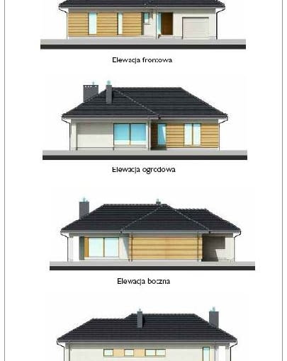 Widok elewacji "Domu na emeryturę"