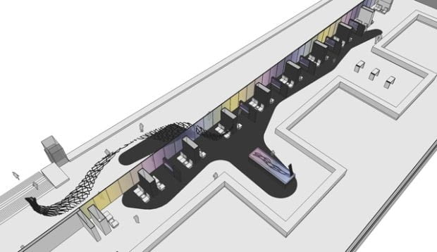 NBP. Wystawa prac Andrzeja Heidricha. Pierwotne założenia koncepcyjne.