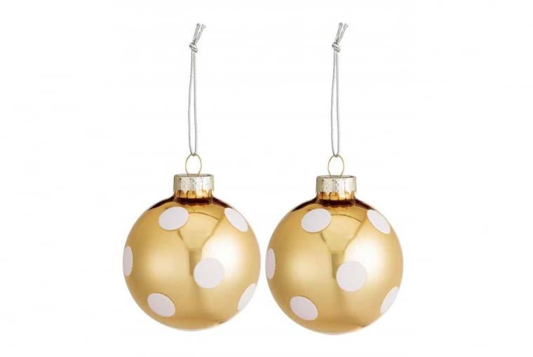 H&M Home: ozdoby choinkowe 2-pak. Cena: 19,90 zł H&M Home: ozdoby choinkowe 2-pak. dekoracje świąteczne, ozdoby, bombki