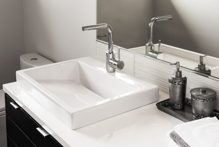 Prostokątna umywalka nablatowa umywalki nablatowe