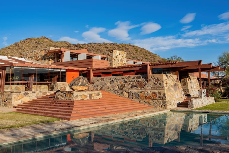 Taliesin West w Scottsdale w Arizonie. Proj. Frank Lloyd Wright Taliesin West w Scottsdale w Arizonie. Proj. Frank Lloyd Wright
