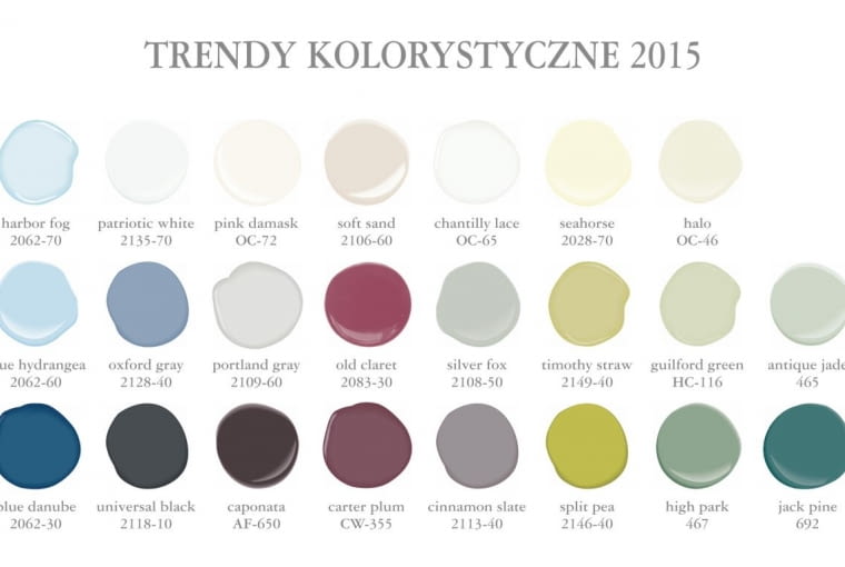 Benjamin Moore - Kolor 2015. Benjamin Moore - Kolor 2015.