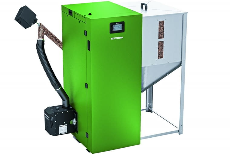 Dzięki automatycznej zapalarce palnika kocioł na pelety może, po osiągnięciu zadanej temperatury, samoczynnie wygasić proces spalania, a następnie – w razie zapotrzebowania na ciepło – ponownie uruchomić automatyczny rozruch Dzięki automatycznej zapalarce palnika kocioł na pelety może, po osiągnięciu zadanej temperatury, samoczynnie wygasić proces spalania, a następnie – w razie zapotrzebowania na ciepło – ponownie uruchomić automatyczny rozruch