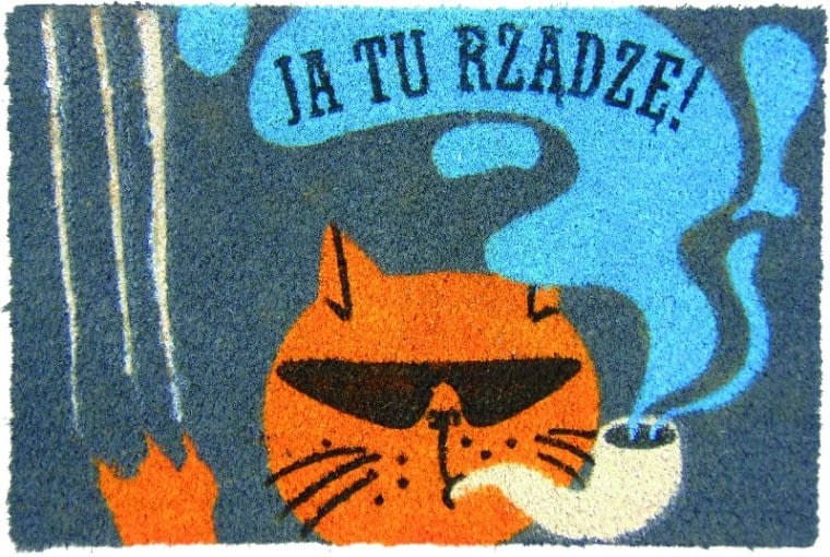 JA TU RZĄDZĘ!, włókno kokosowe, 60 x 40 cm 79,99?zł, wycieraczkowo.com