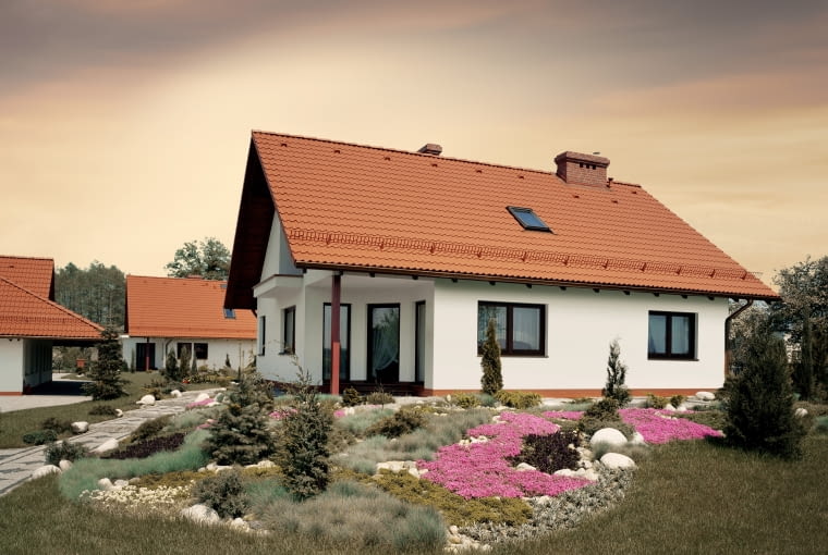 Dachówka betonowa Braas Bałtycka, kolor ceglany