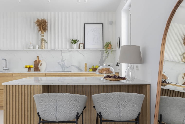 PROJEKT: Nowoczesny dom z elementami boho PROJEKT: Nowoczesny dom z elementami boho