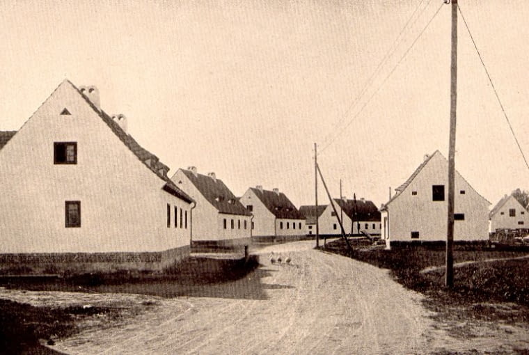 Osiedle w Nysie 1920 r. Zdjęcie ze zbiorów wystawy "Ernst May (1886-1970). Nowe miasta na trzech kontynentach" "Ernst May (1886-1970). Nowe miasta na trzech kontynentach"