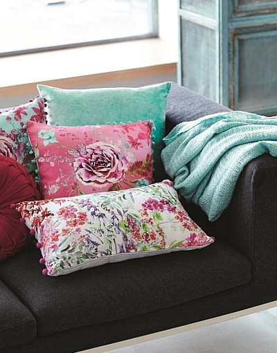 F&F Home: poduszki od 34,99 zł; pled - 39,99 zł. F&F Home, dodatki, akcesoria, wnętrza, nowa kolekcja, nowości, tekstylia
