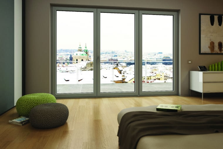 Propozycja 1. System: Koncept* Kolor: biały, szare uszczelki Pakiet szybowy: 4TF/12/4/12/4TF; Ug = 0,7 W/(m2K), g = 54%, Lt = 74%; Uw = 1,03-1,1 W/(m2K) Cena: 10 343,42 zł * ze względu na gabaryty konstrukcji do wyceny zmieniono wymiary okna 110 x 230 cm na 108 x 230 cm