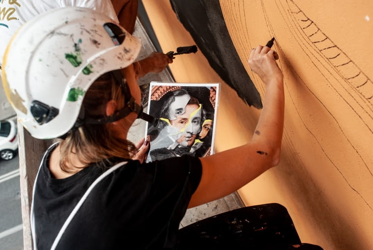 Nowy mural Chopina na Tamce od Good Looking Studio