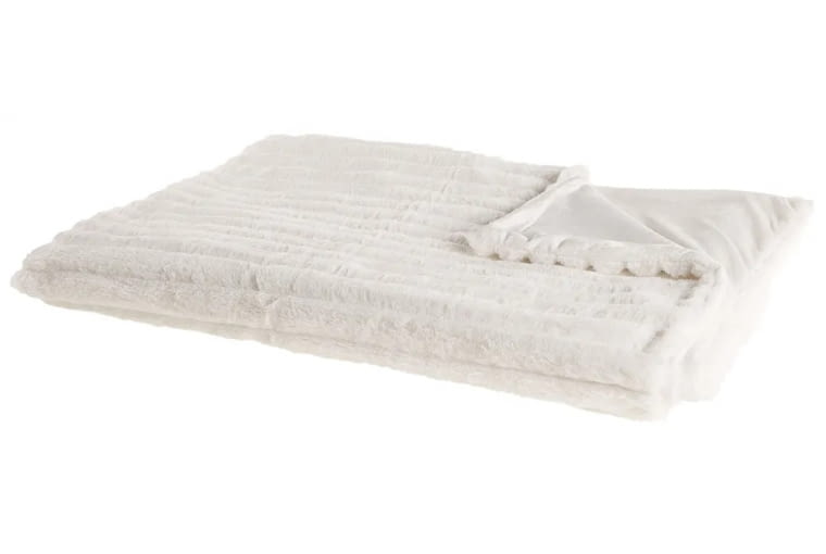 Koc ABTEH 150 x 200 cm Biały Koc ABTEH 150 x 200 cm Biały
