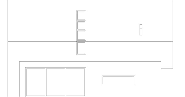 Mały dom z cegły w Kozłowie - elewacja. Proj. Inostudio